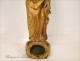 Madonna and Child sculpture in gilded wood, seventeenth