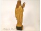 Madonna and Child sculpture in gilded wood, seventeenth