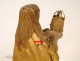 Madonna and Child sculpture in gilded wood, seventeenth