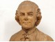 Bust sculpture terracotta poet Jacques Delille poetry book XVIII