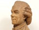 Bust sculpture terracotta poet Jacques Delille poetry book XVIII