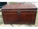 Studded leather trunk trunk trunk antique bronze phoenix seventeenth century coffer