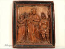 Bas-Relief, Virgin and Child and Saints, eighteenth