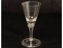 Goblet-leg blown glass antique eighteenth century