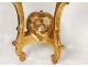 Pair consoles carved gilt Louis XV rococo marble shells eighteenth