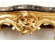 Pair consoles carved gilt Louis XV rococo marble shells eighteenth