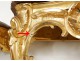 Pair consoles carved gilt Louis XV rococo marble shells eighteenth