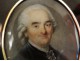 Rare round box painted miniature portrait aristocrat 18K solid gold eighteenth