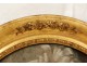 Rare oval table HST portrait woman aristocrat log Paris XVIII