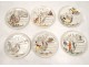 6 porcelain plates creil Montereau music Rossini opera Faust Auber nineteenth