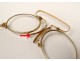 Pince-nez glasses eyeglass solid 18k gold eagle head nineteenth century