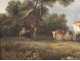 HST table landscape grazing herd cows Shepherd School French eighteenth