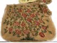 Tapestry dots lining Louis XVI chair seat pink flower twentieth