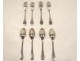 Lot 4 solid silver cutlery foreign arms crest crown 688gr 18th