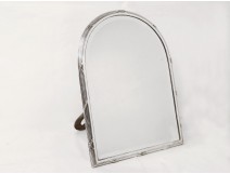 Length mirror silver metal ice bizautée punches mirror nineteenth century