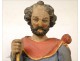 St. Paul statue in polychrome wood, 17th