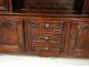 Buffet two-body bressan solid oak wood dresser flowers