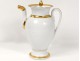 Paris porcelain teapot pouring tea gilding First Empire nineteenth century