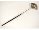 Silver punch ladle solid wood blackened silver ladle Vieillard nineteenth century