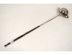 Silver punch ladle solid wood blackened silver ladle Vieillard nineteenth century