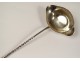 Silver punch ladle solid wood blackened silver ladle Vieillard nineteenth century