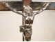 Christ crucifix cross silver antique bronze shells Jesus cross nineteenth