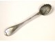 Salt spoon sterling silver monogram silver shells Vieillard nineteenth