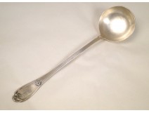 Ladle sterling silver shells Minerva Goldsmith Henin &amp; Vivier 230gr nineteenth