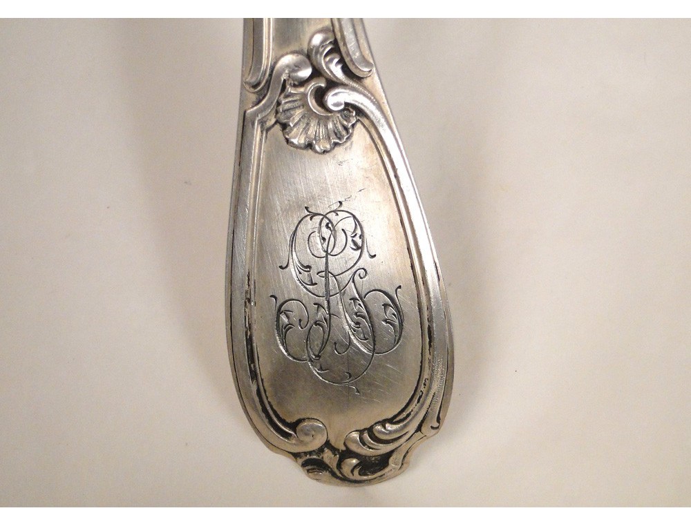 Louche à Sauce En Argent Massif - Orfèvre PQ - Monogramme LM - 100g - Occasion