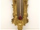 Thermometer gilded bronze cherubs putti flowers mascaron Napoleon III nineteenth