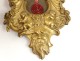 Thermometer gilded bronze cherubs putti flowers mascaron Napoleon III nineteenth