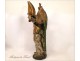 Statue of Saint-Denis beheaded polychrome 17th