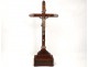 Christ cross crucifix sterling silver rosewood mahogany lamb Minerva nineteenth