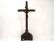 Christ cross crucifix sterling silver rosewood mahogany lamb Minerva nineteenth