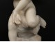 Beautiful alabaster sculpture angel butterfly putti G.Gambogi Art Nouveau nineteenth