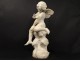 Beautiful alabaster sculpture angel butterfly putti G.Gambogi Art Nouveau nineteenth