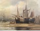 Rare marine HST table Jublin boat harbor Italy Basilica gilt frame 19th