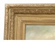 Rare marine HST table Jublin boat harbor Italy Basilica gilt frame 19th
