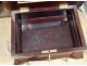 Worker rosewood inlaid flowers glass mirror Napoleon III nineteenth