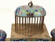 Cage crickets cloisonné enamels ancient Chinese dragons french enamel nineteenth