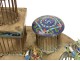 Cage crickets cloisonné enamels ancient Chinese dragons french enamel nineteenth