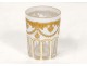 Baccarat crystal glass flower antique gilt palmettes frenche glass nineteenth