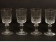 6 stemware liquor antique crystal glass french nineteenth century