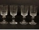 6 stemware liquor antique crystal glass french nineteenth century