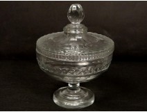 Compote cut crystal Baccarat St. Louis antique french glass nineteenth