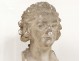 Plaster bust sculpture Enlightenment philosopher Montesquieu writer nineteenth century