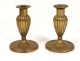 Pair candlesticks candlesticks Empire gilt bronze candlesticks nineteenth century