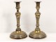 Pair Louis XVI silver candlesticks candlesticks bronze candlesticks eighteenth