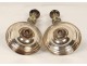 Pair Louis XVI silver candlesticks candlesticks bronze candlesticks eighteenth