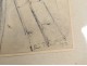 Charcoal drawing marine boat sailboat mast mature sailor René Pinard 1918 Twentieth